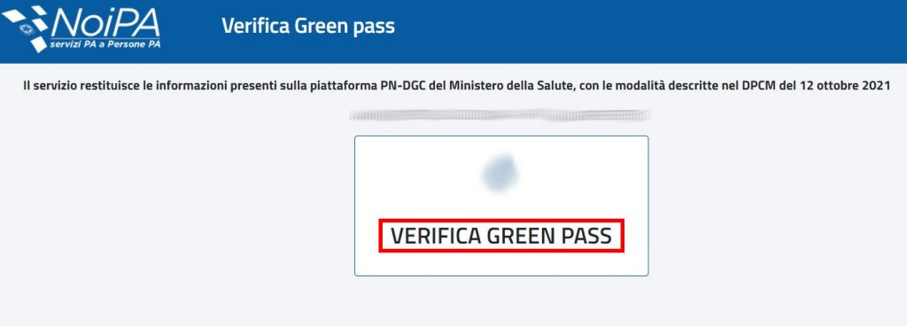 controllare il green pass su NoiPA